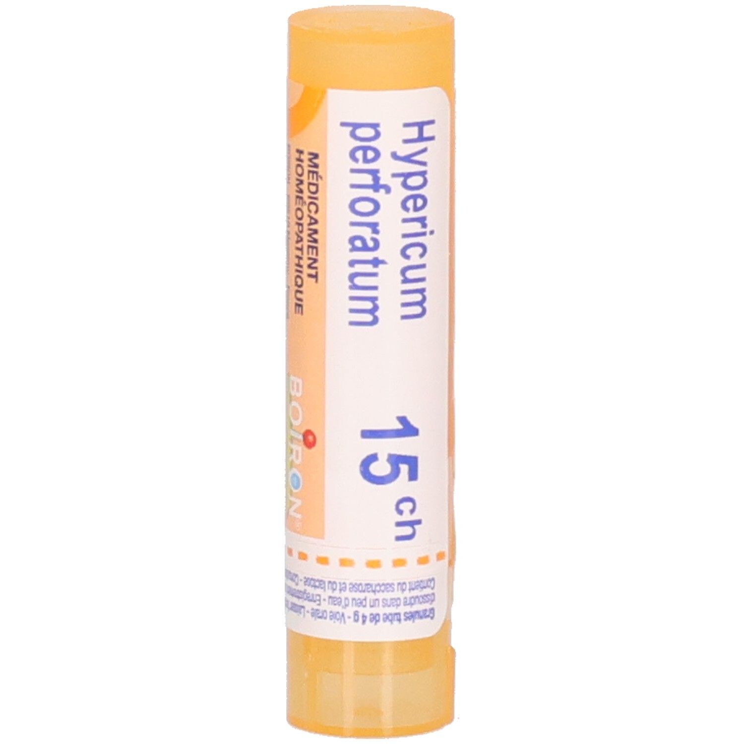 Tube de globules Boiron Hypericum perforatum 15 ch.