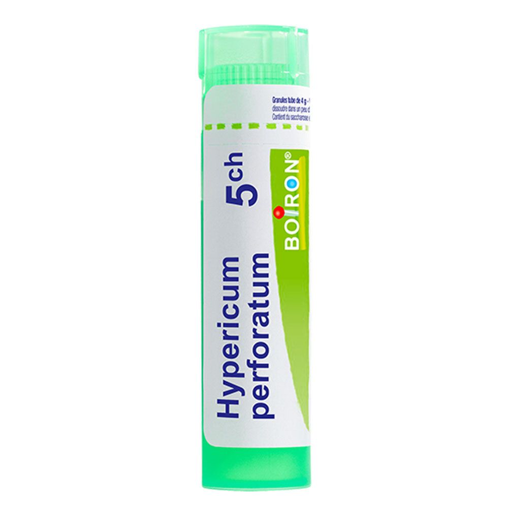 Boiron Hypericum perforatum 5 ch tube granules.