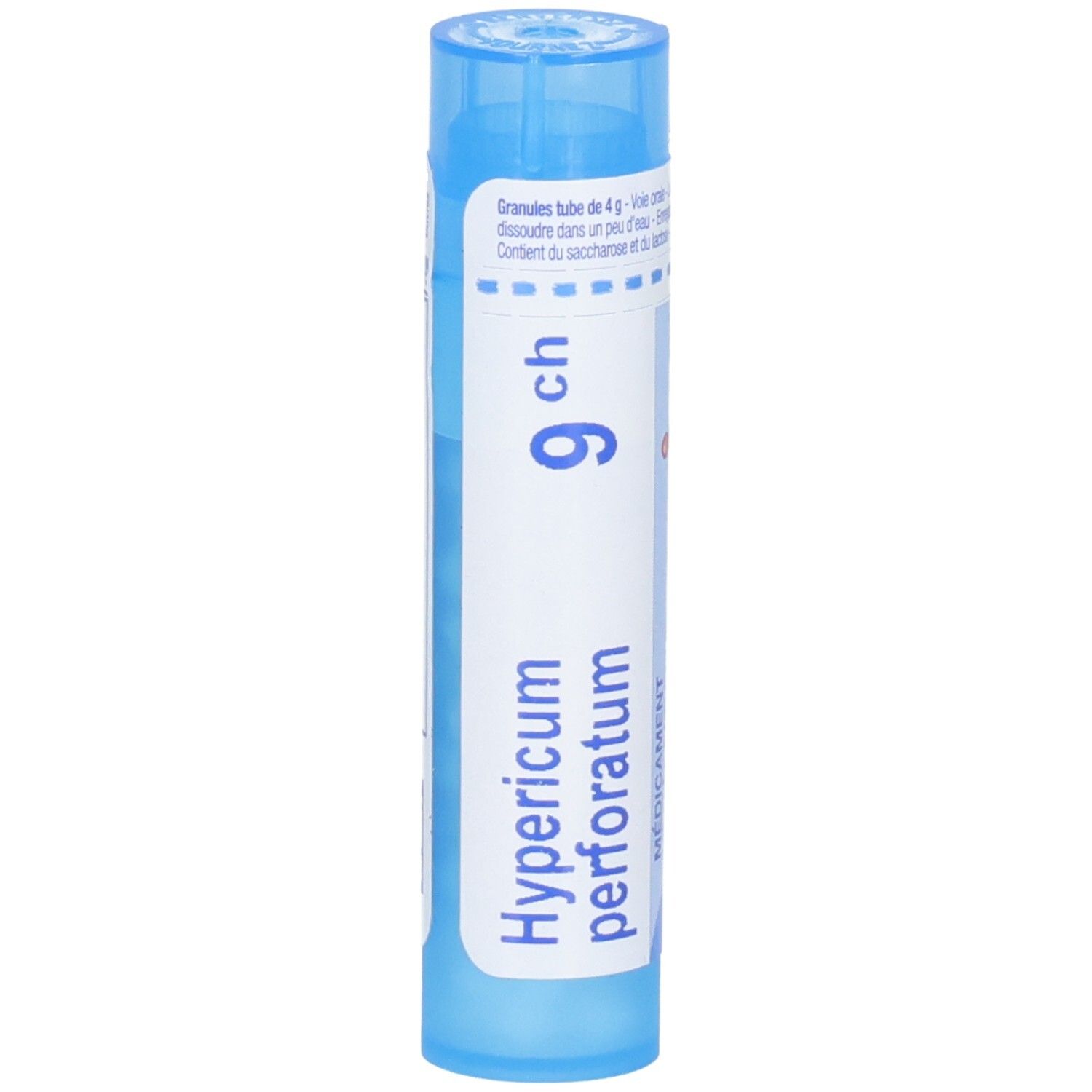 Tube bleu avec granulés, Hypericum perforatum 9 ch.
