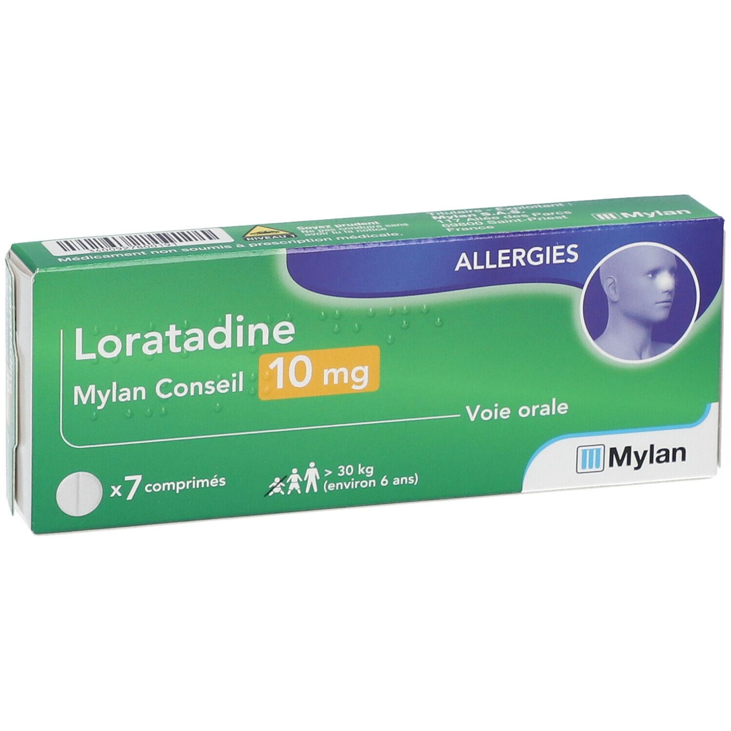 Loratadine Mylan Conseil 10 mg