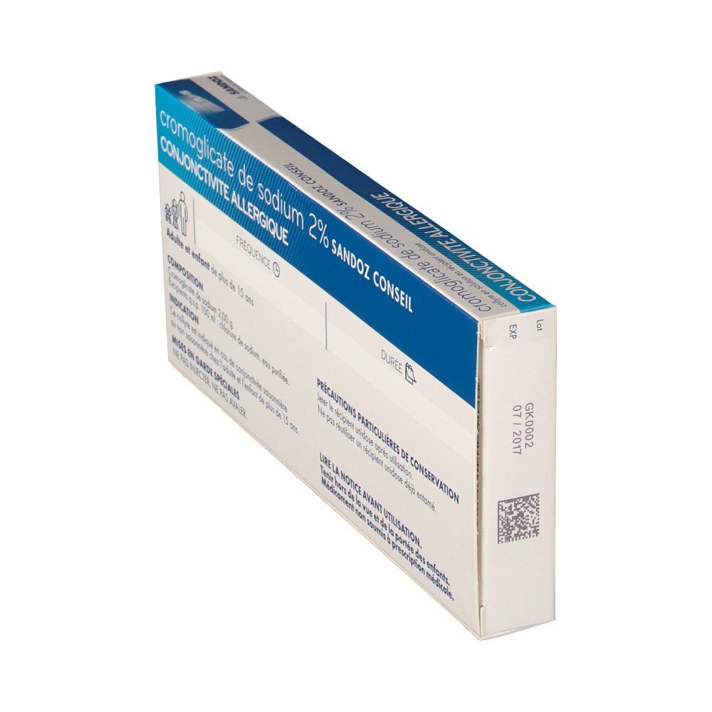 Sandoz Cromoglicate de sodium 2 %