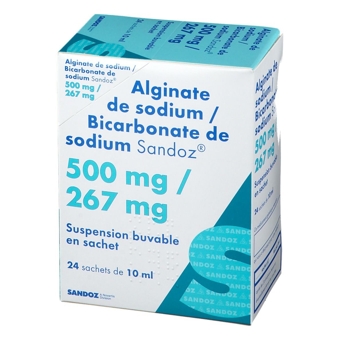 Alginate de sodium /bicarbonate de sodium