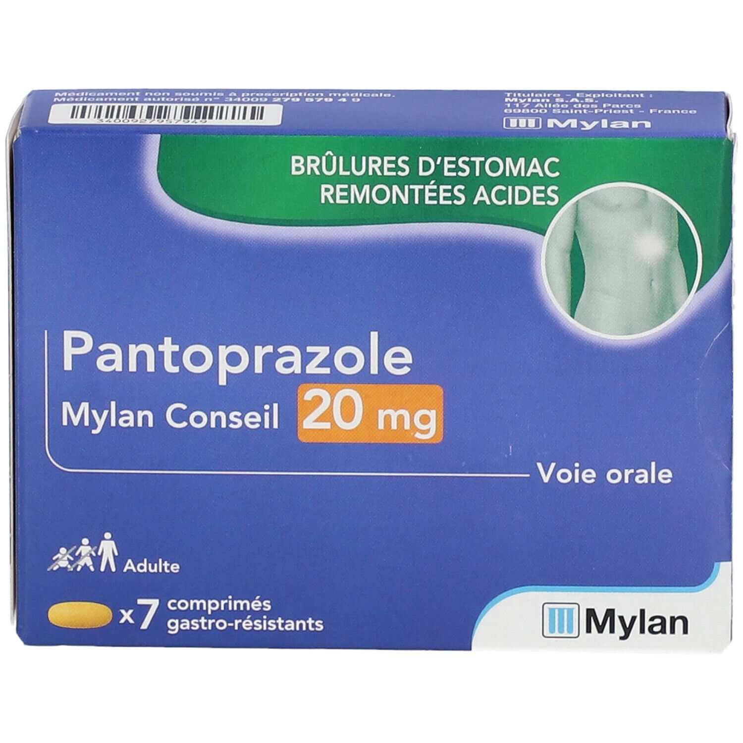 Mylan Pantoprazole 20 mg
