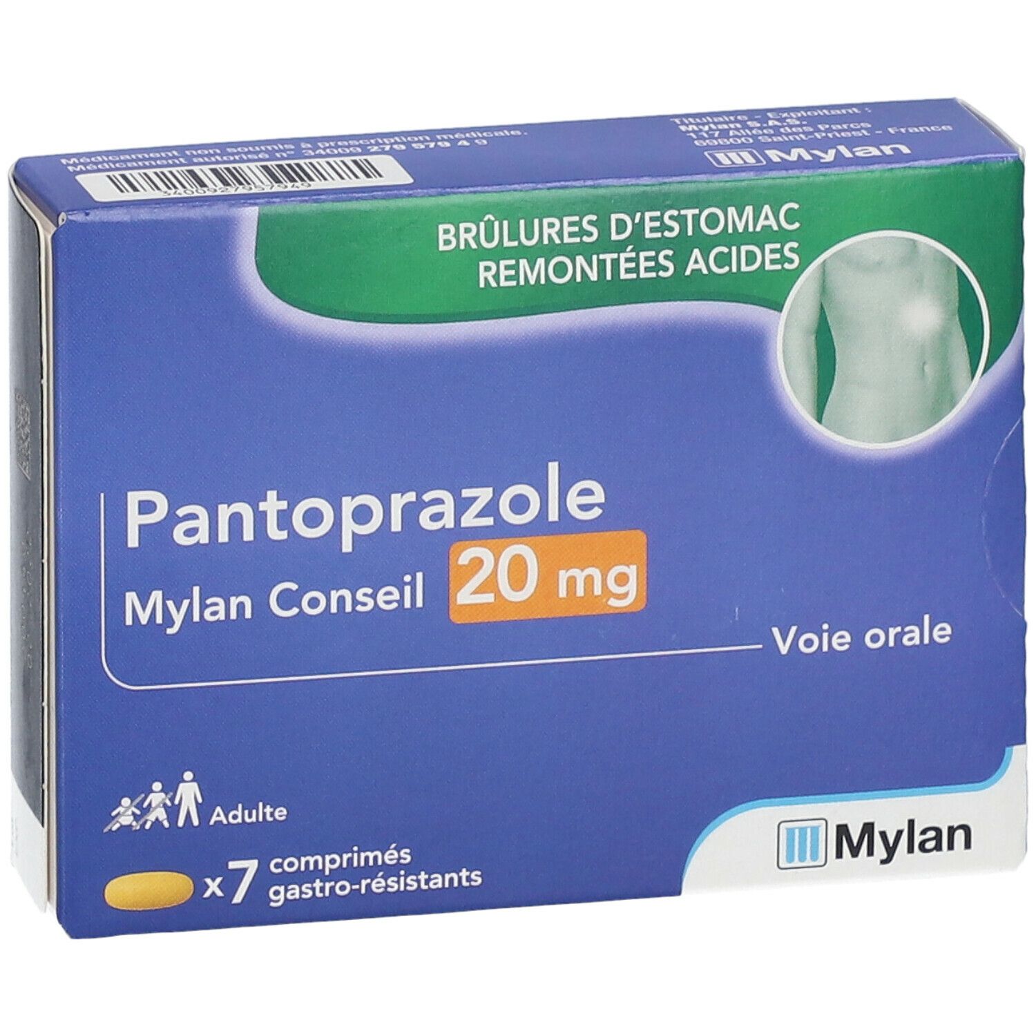 Mylan Pantoprazole 20 mg