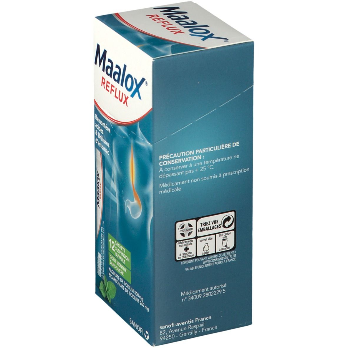 Maalox® Reflux Menthe s/s
