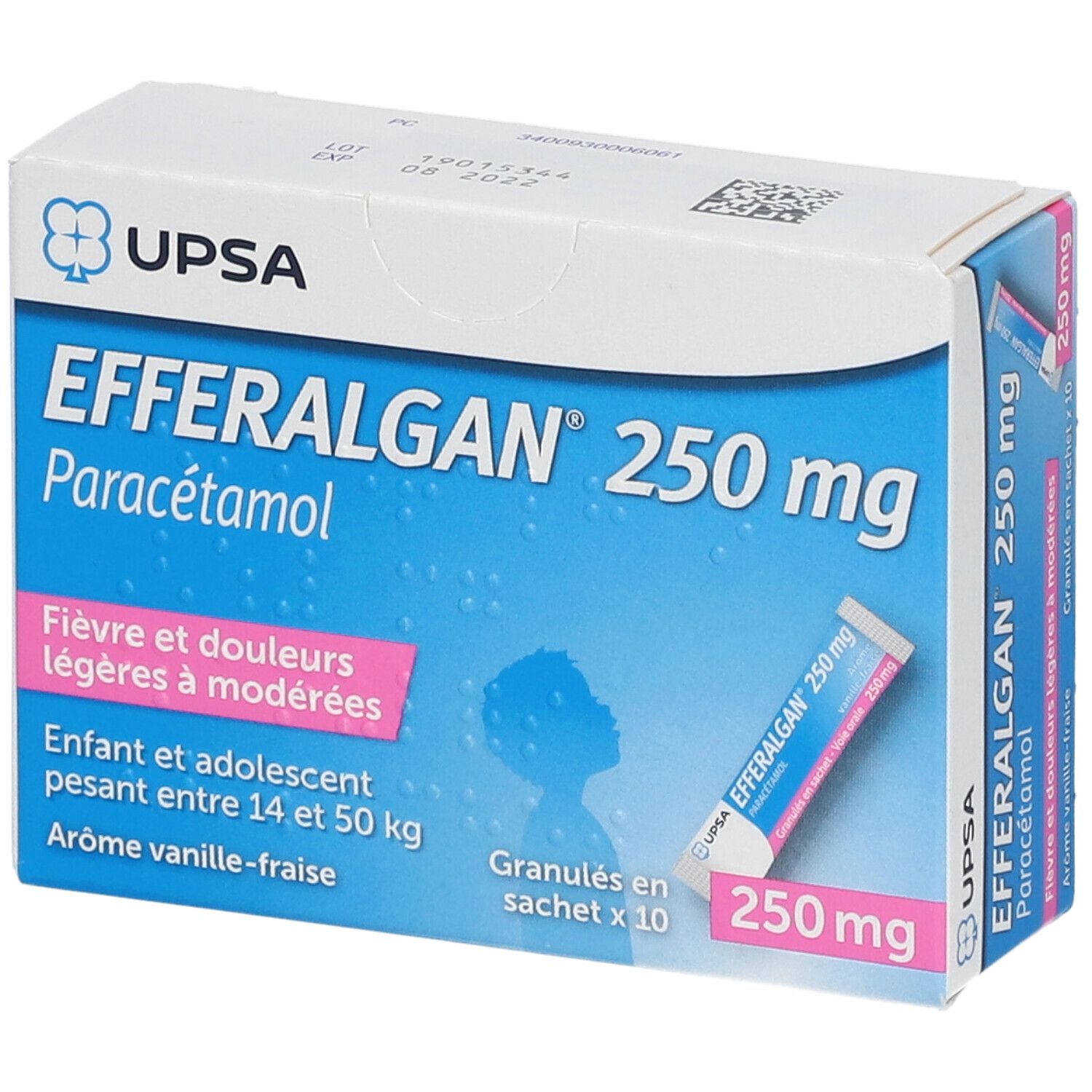 Efferalgan® 250 mg Vanille-Fraise