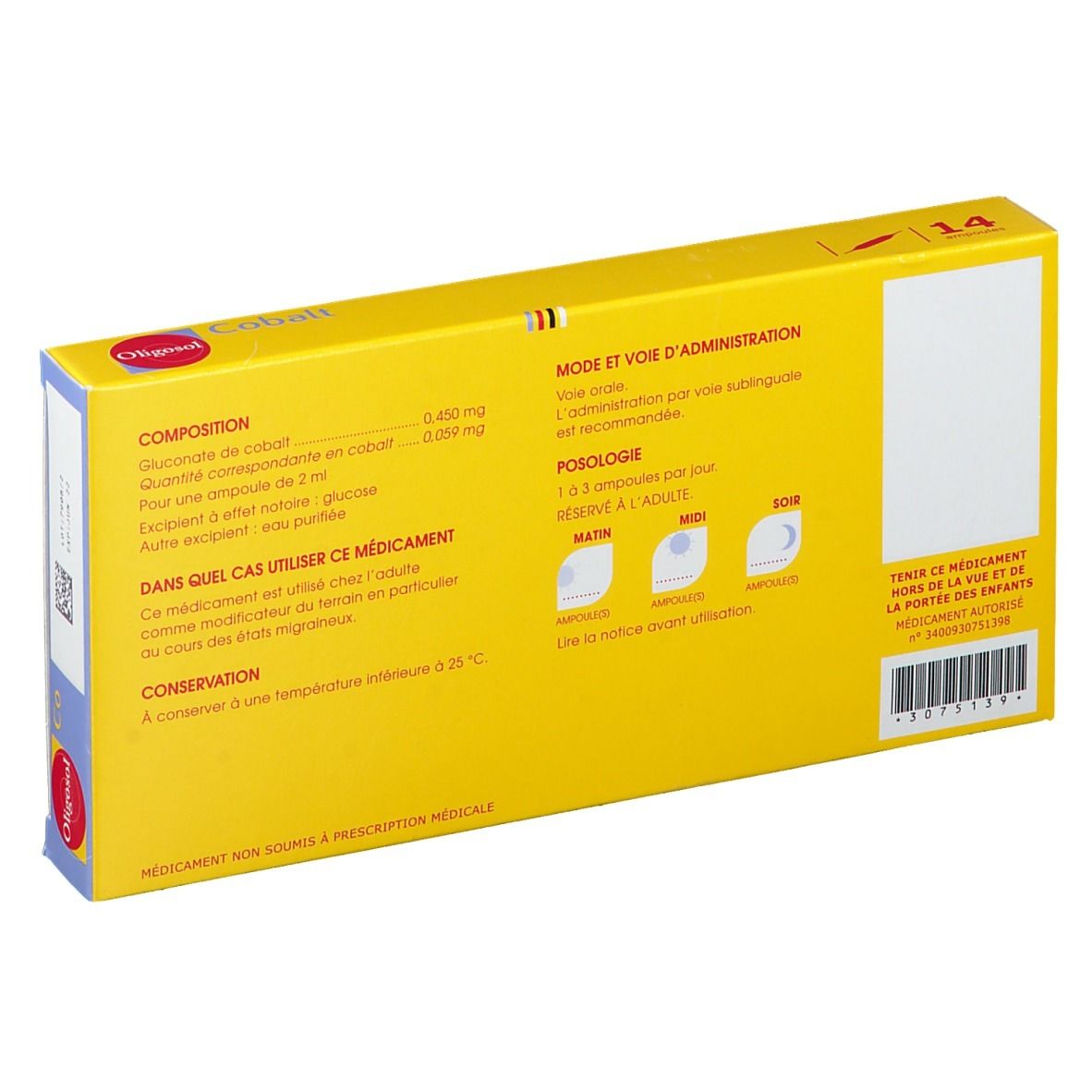 Laboratoire Labcatal Oligosol Cobalt