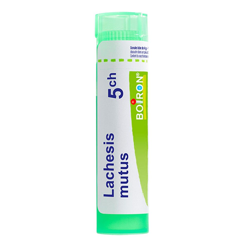 Tube de globules Boiron Lachesis Mutus 5 ch.