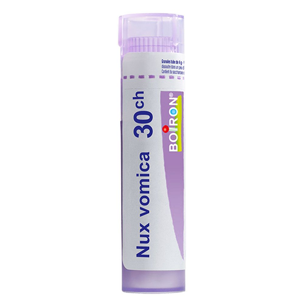 Tube granules Boiron Nux vomica 30 ch, 4g.