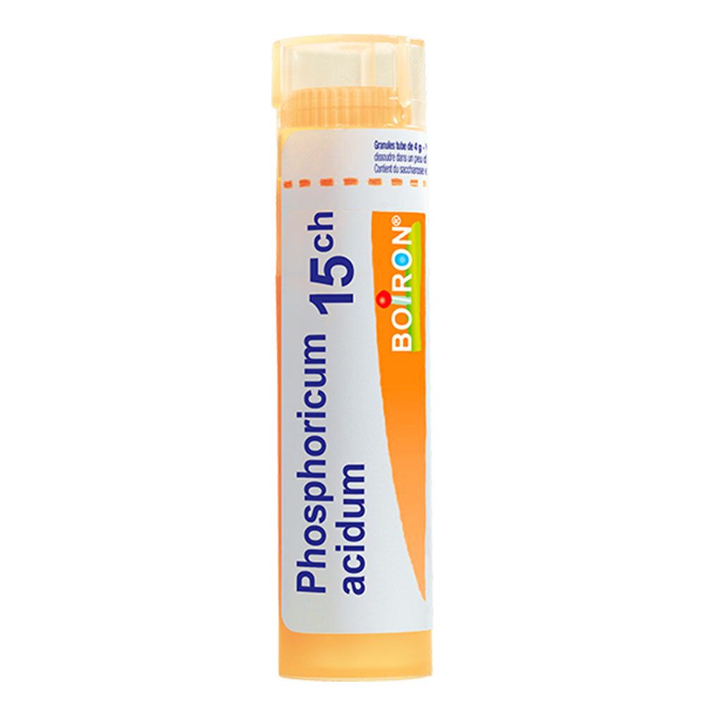 Tube Boiron Phosphoricum acidum 15 ch granules.