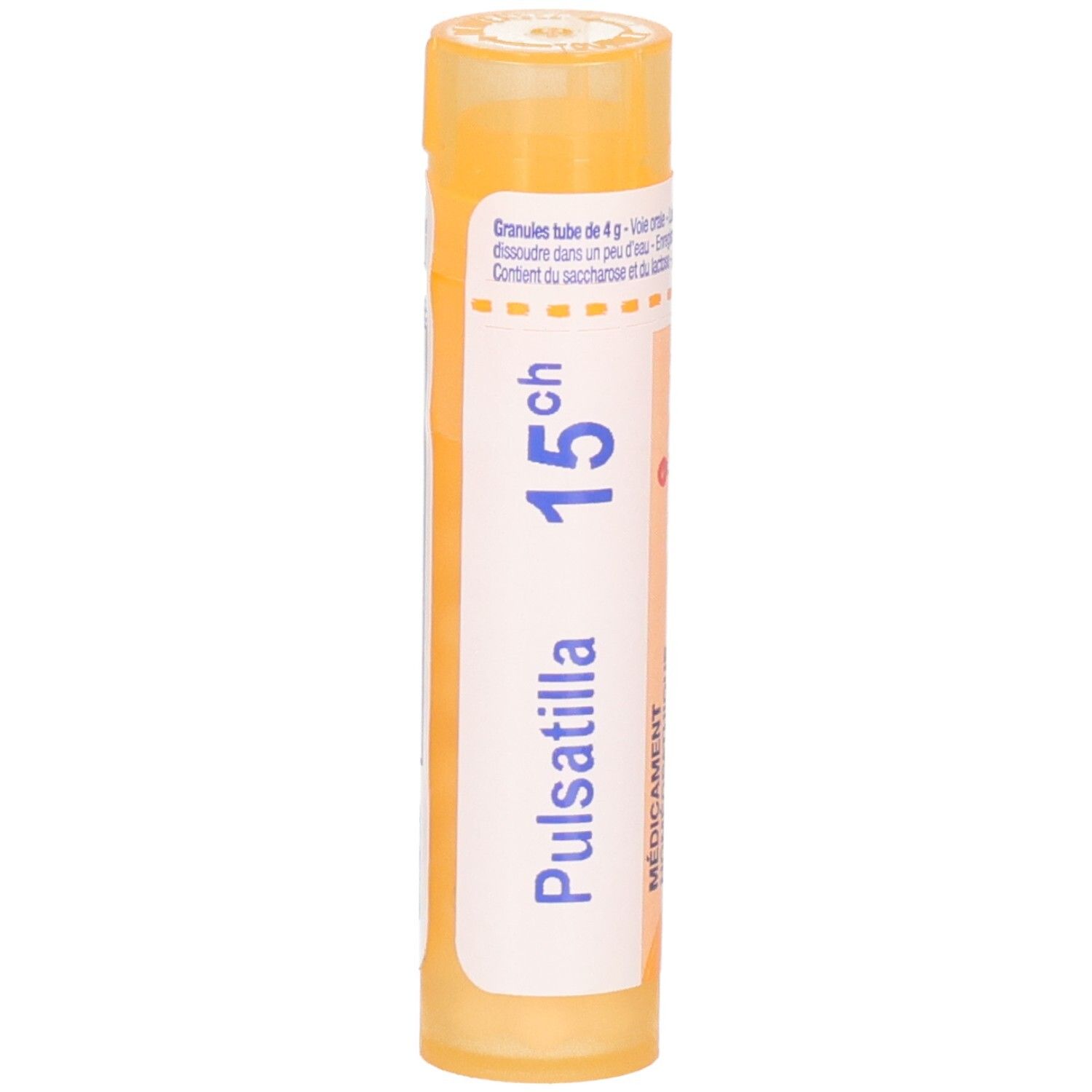 Tube de granules Boiron Pulsatilla 15 ch, 4g.