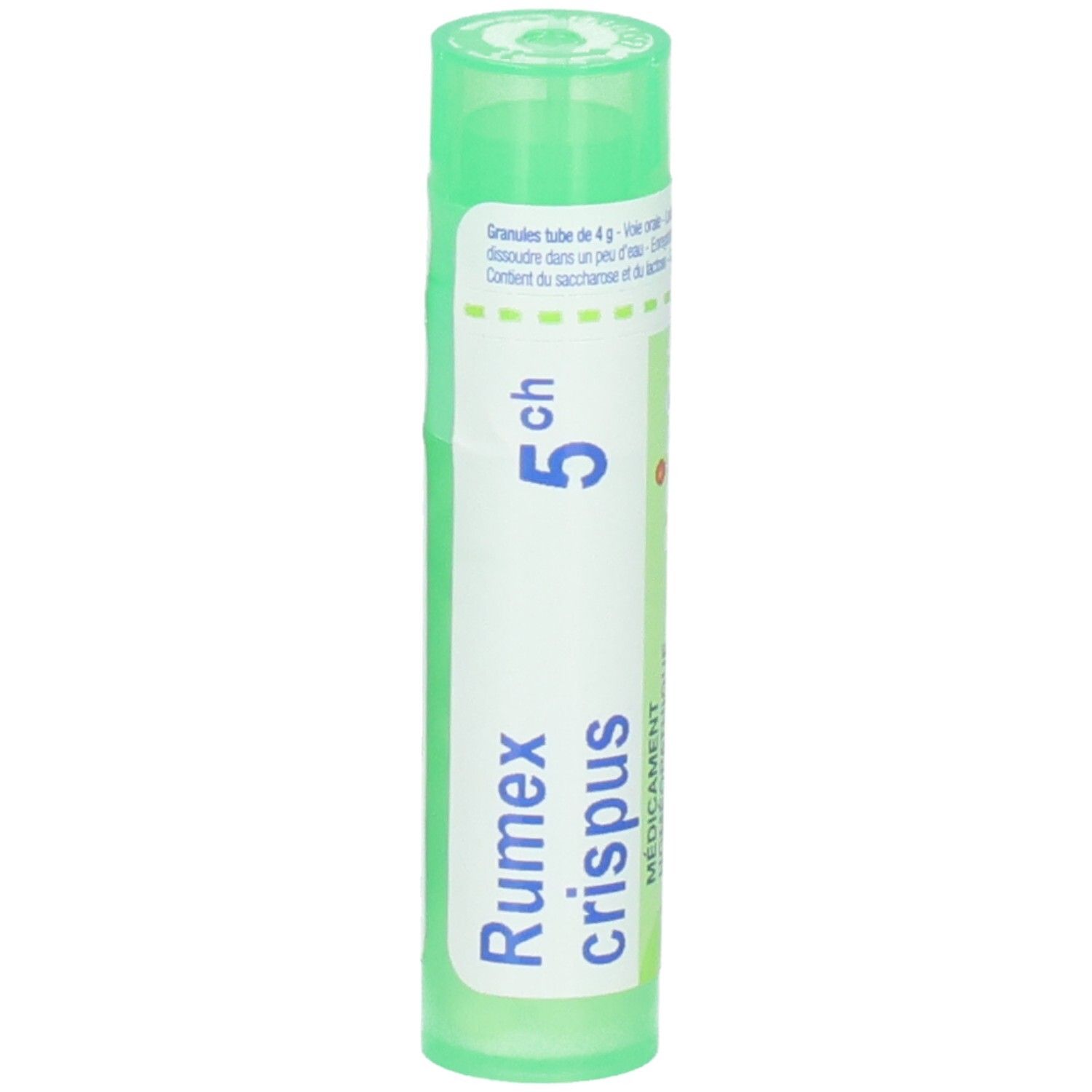 Tube vert de granules Rumex crispus 5ch. 4g.