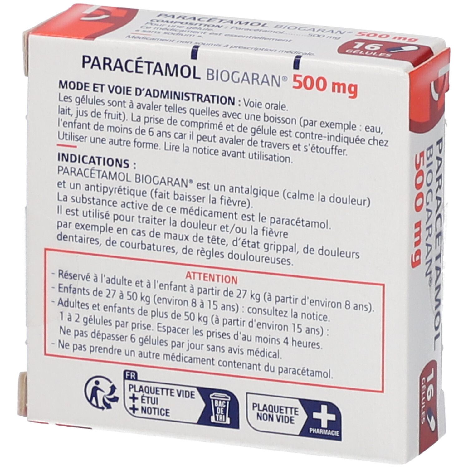 Paracétamol Biogaran® 500 mg