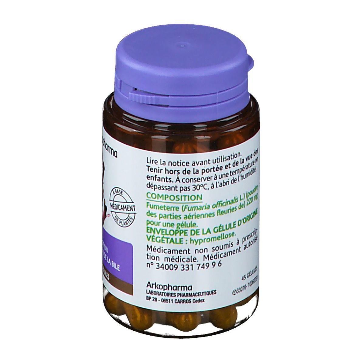 Arkopharma Arkogélules Fumeterre