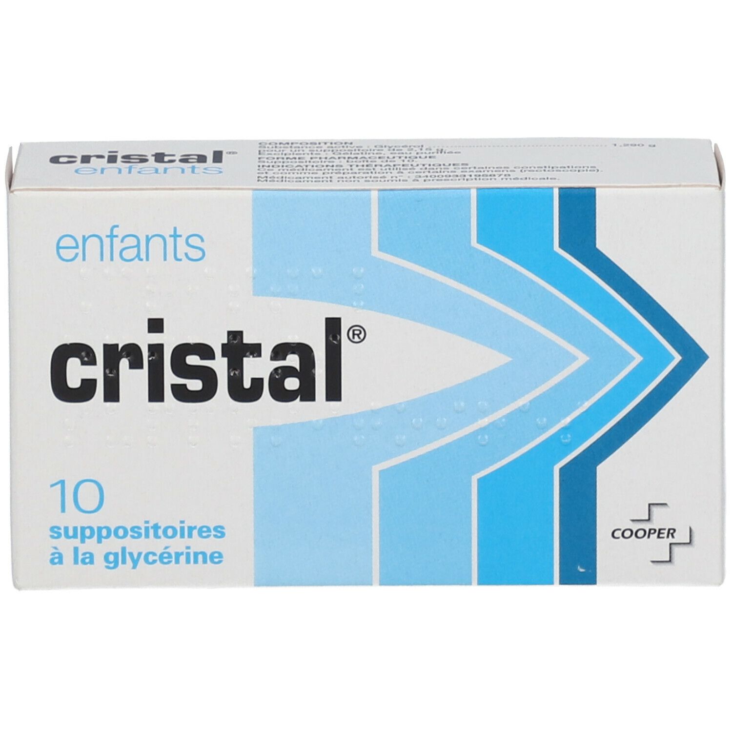 Cristal bébé - 10 Suppositoires - Pharmacie en ligne