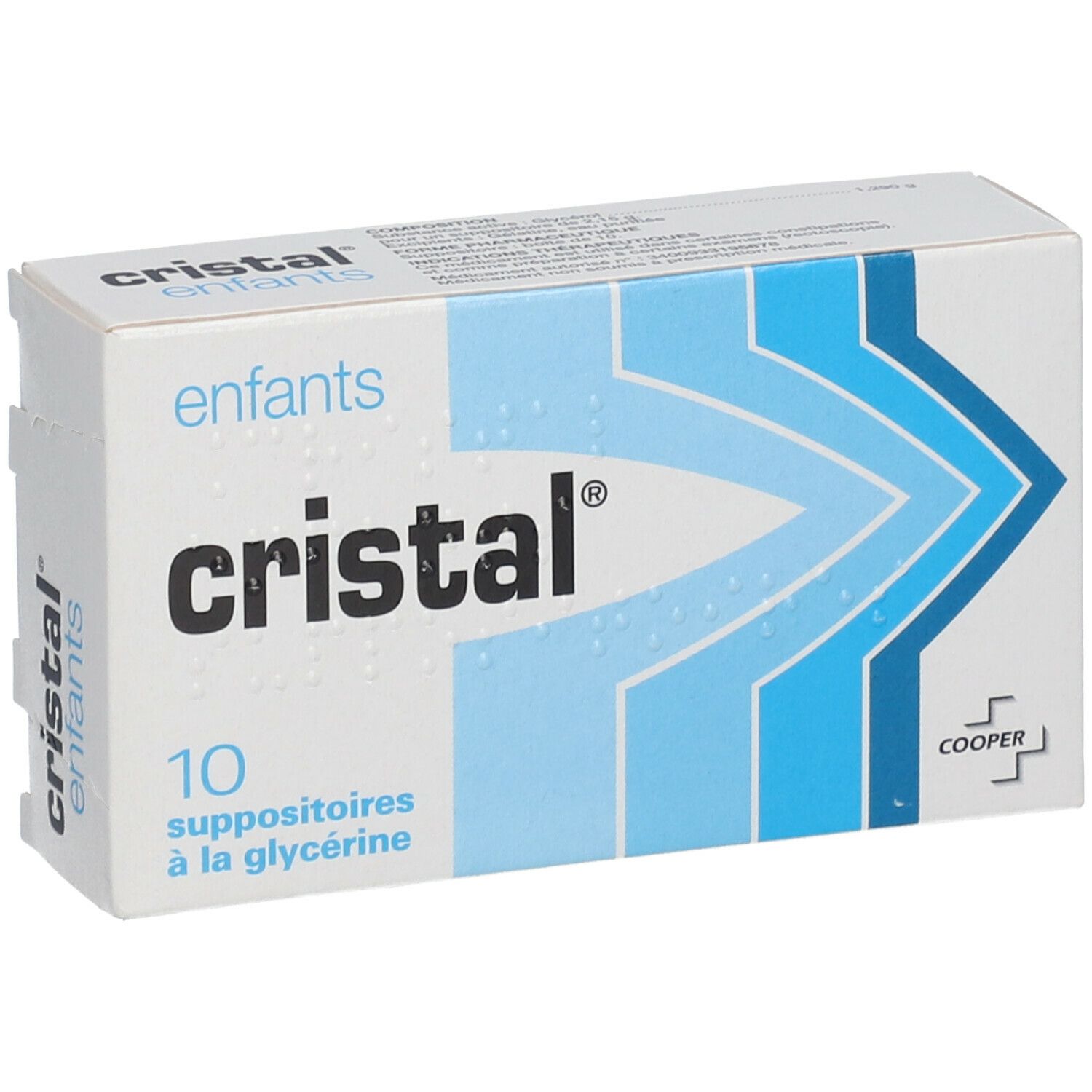 Cristal Enfants 10 suppositoires à la glycérine - Archange Pharmacie en  ligne