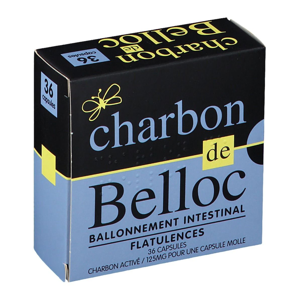 Charbon De Belloc - 125 mg Soft Capsules (60) – The French Pharmacy
