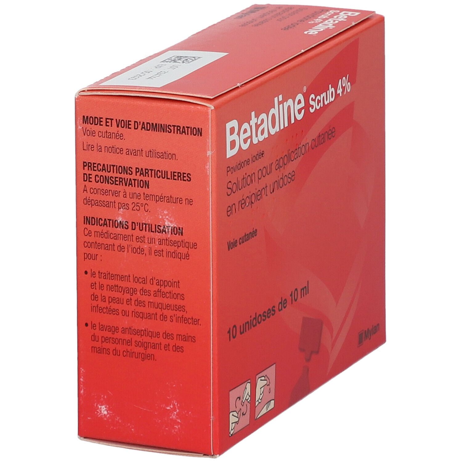 Betadine® Scrub 4 % 10x10 ml - Redcare Pharmacie
