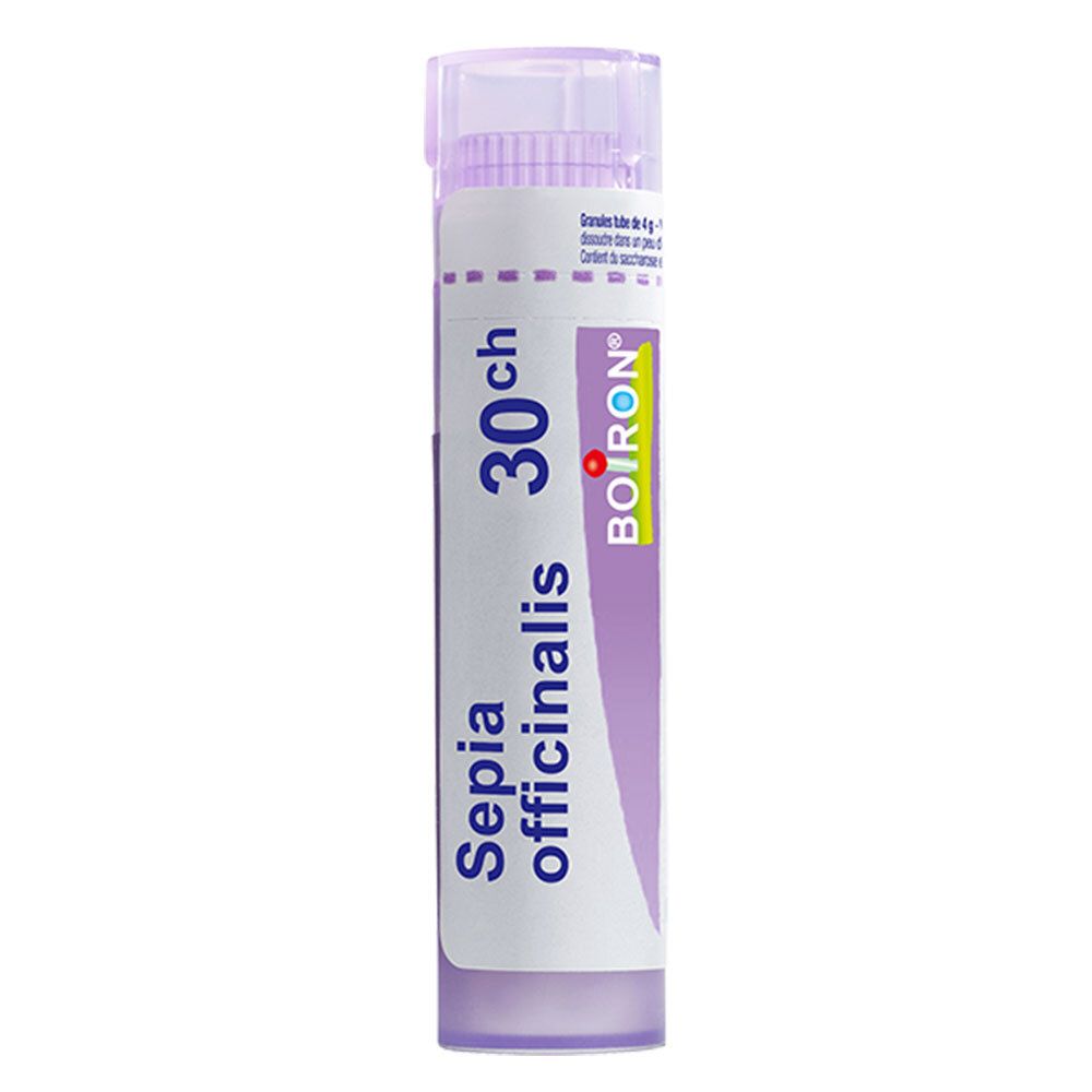 Tube de globules Boiron Sepia officinalis 30 ch.