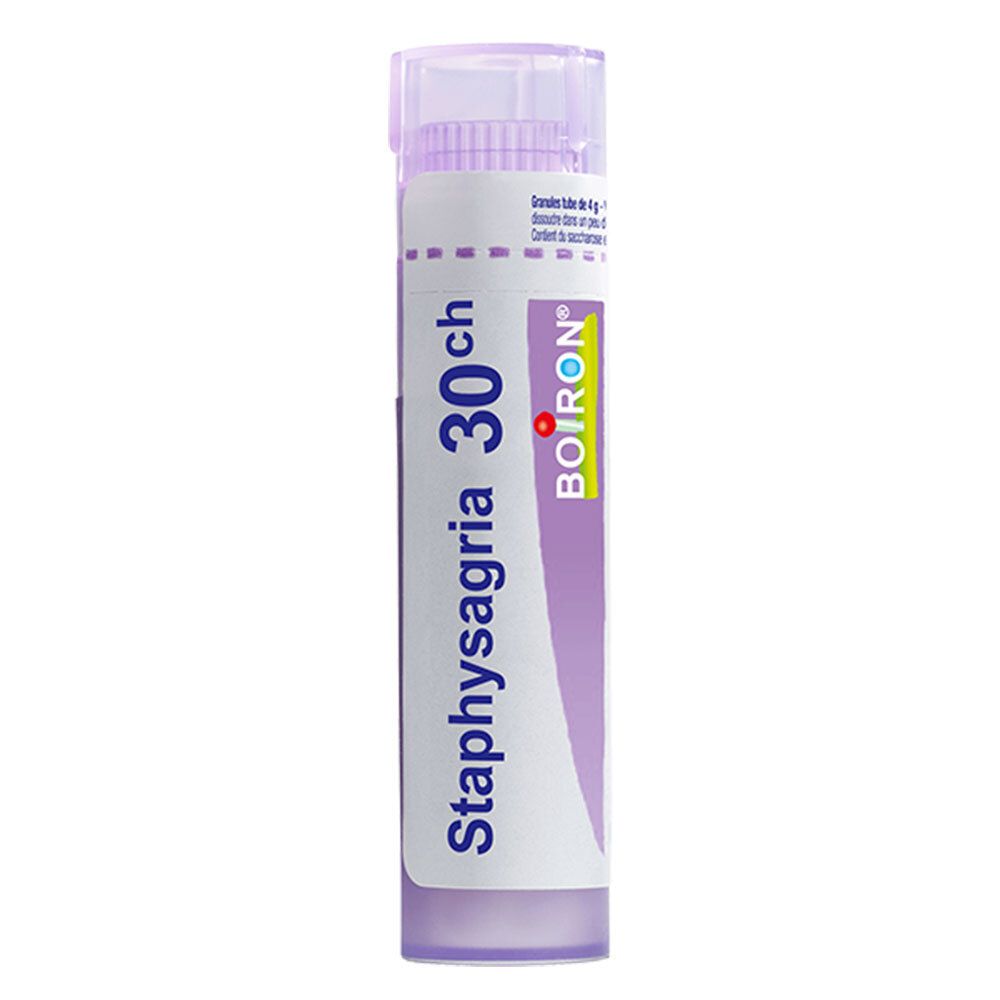 Tube de granules Boiron Staphysagria 30 ch.