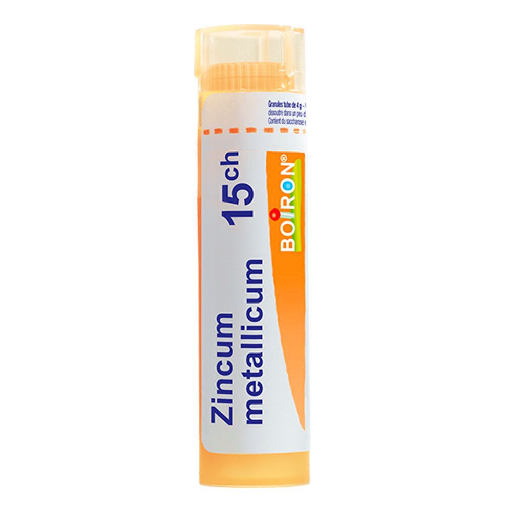 Tube de globules Boiron Zincum metallicum 15 ch.