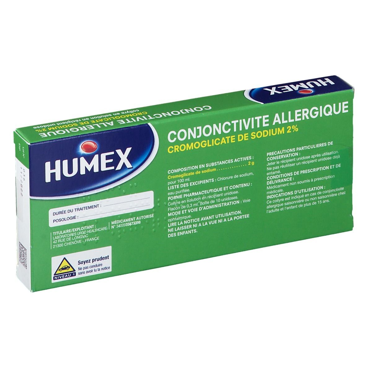 Humex Conjonctivite Allergique