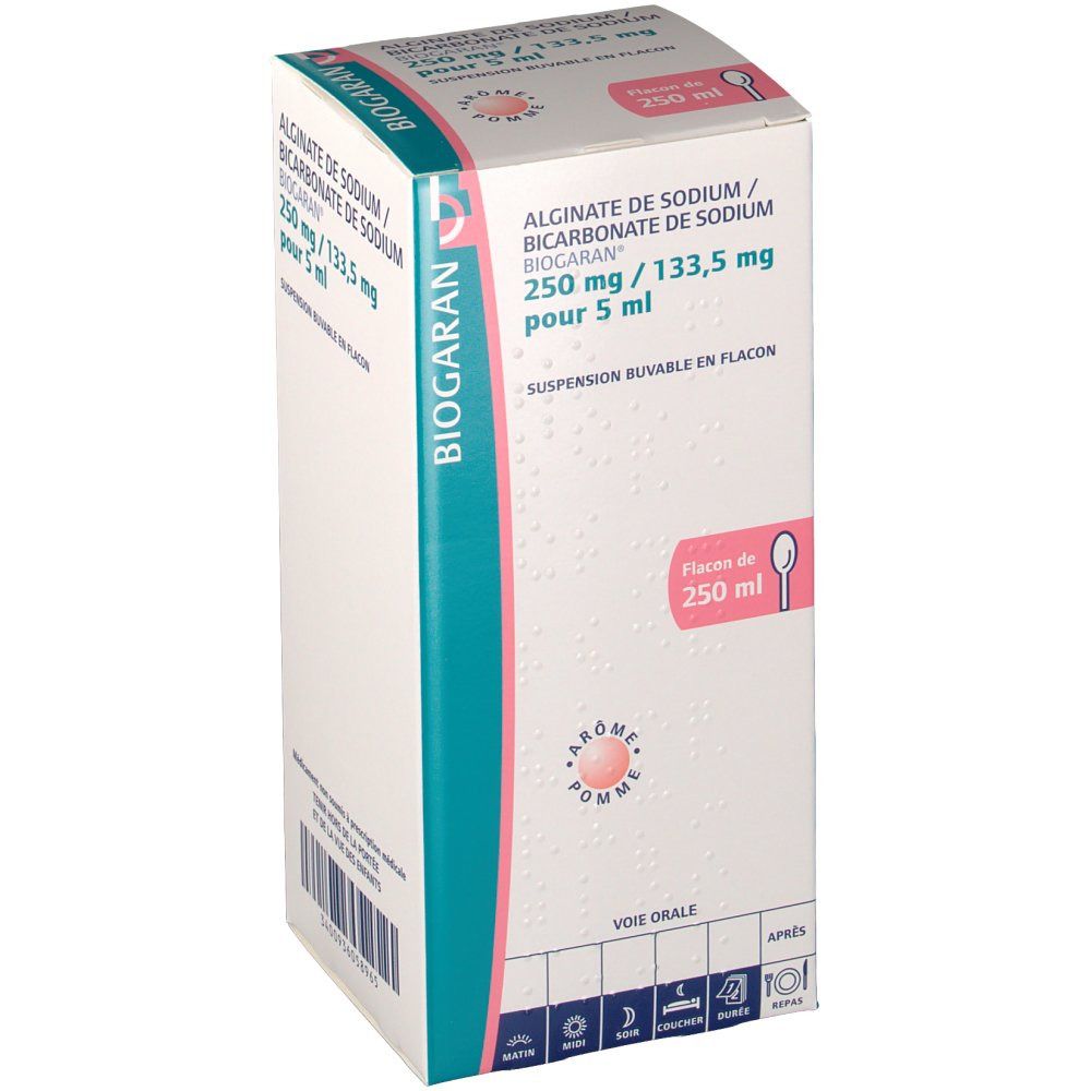 Alginate/Bicarb Sodium Biogaran® 250 mg/133,5 mg/5 ml