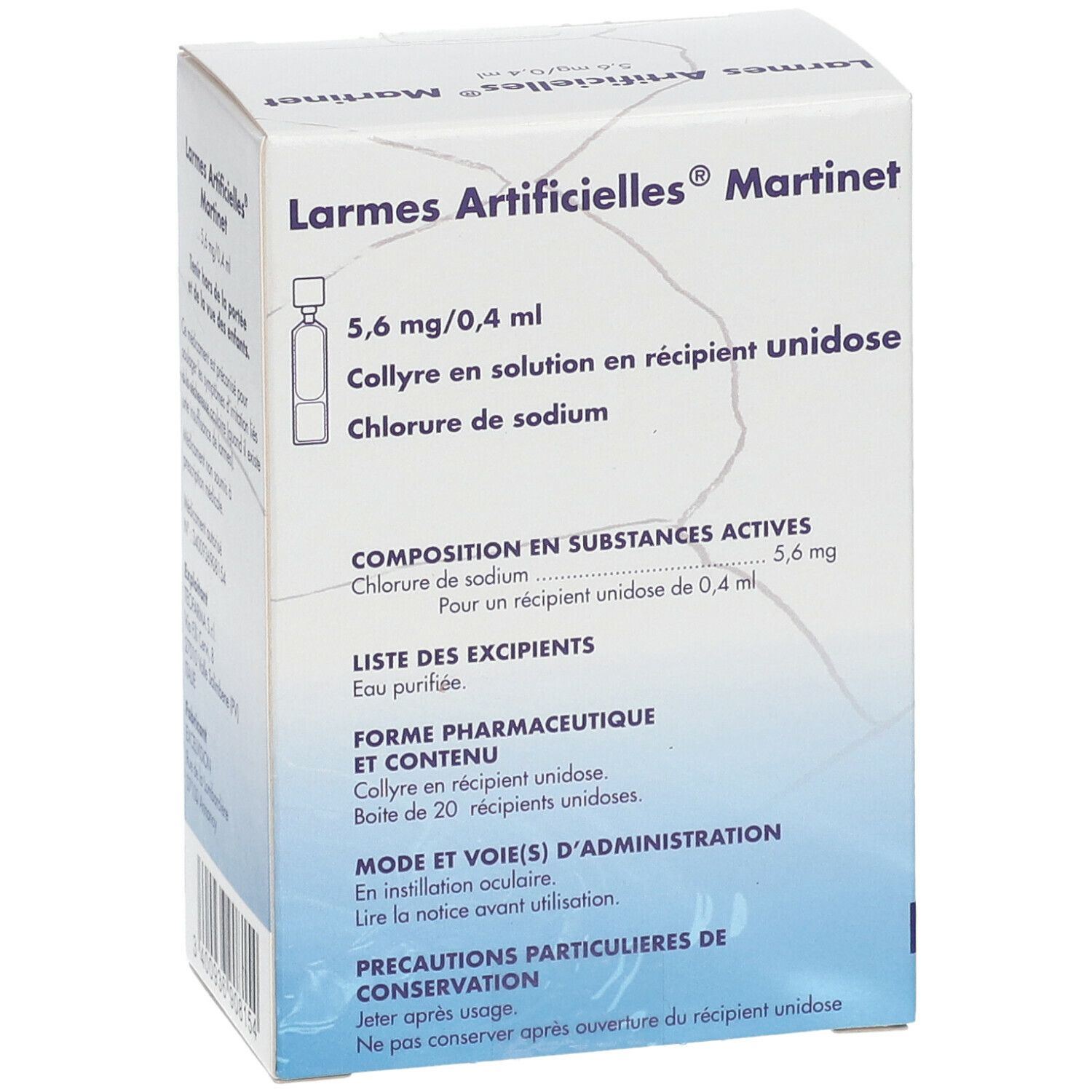 LARMES ARTIFICIELLES Martinet 1,4% Collyre 10.0 ml - Grande