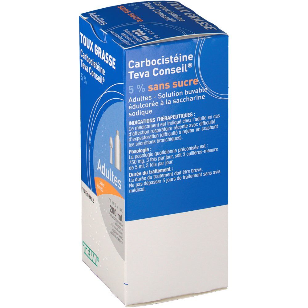 Carbocistéine Teva Conseil® s/s