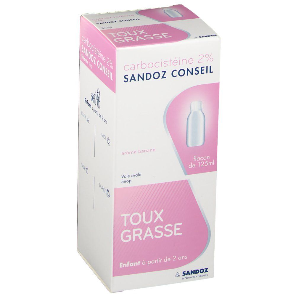 Carbocistéine Sandoz Conseil® 2%
