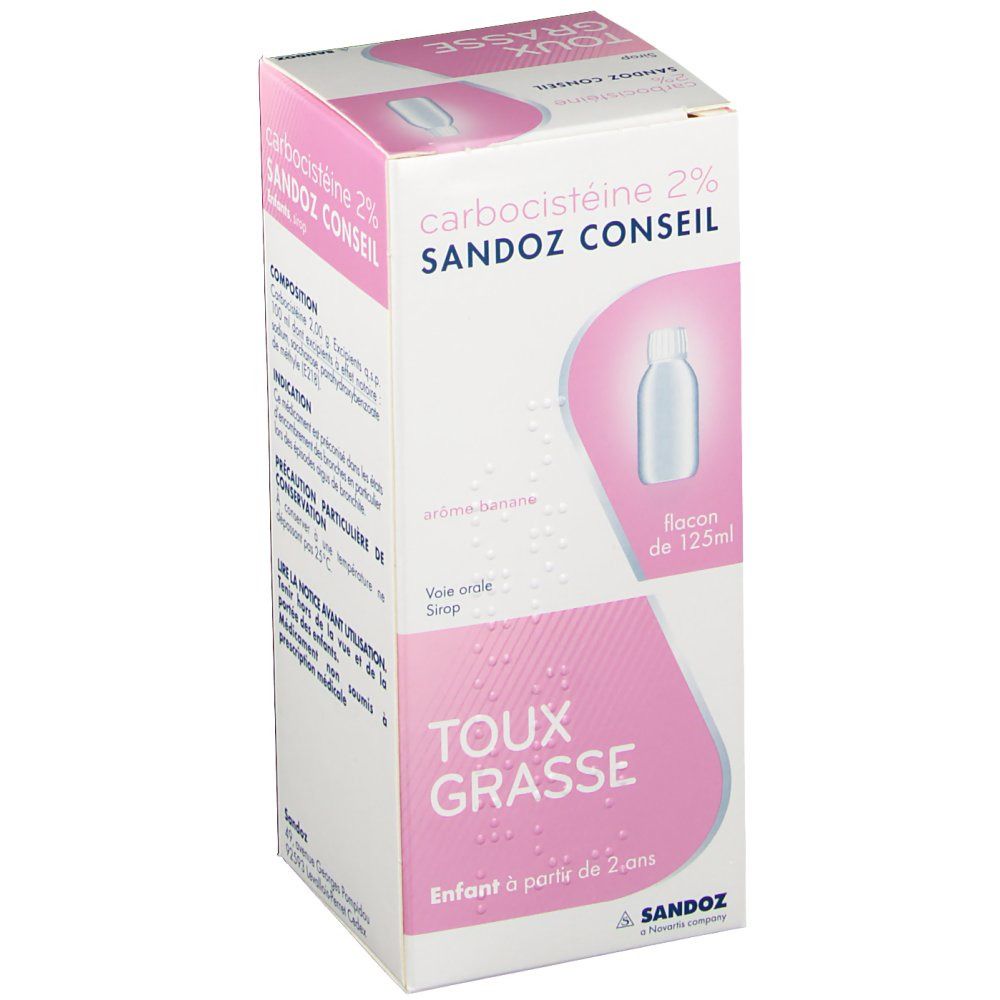 Carbocistéine Sandoz Conseil® 2%