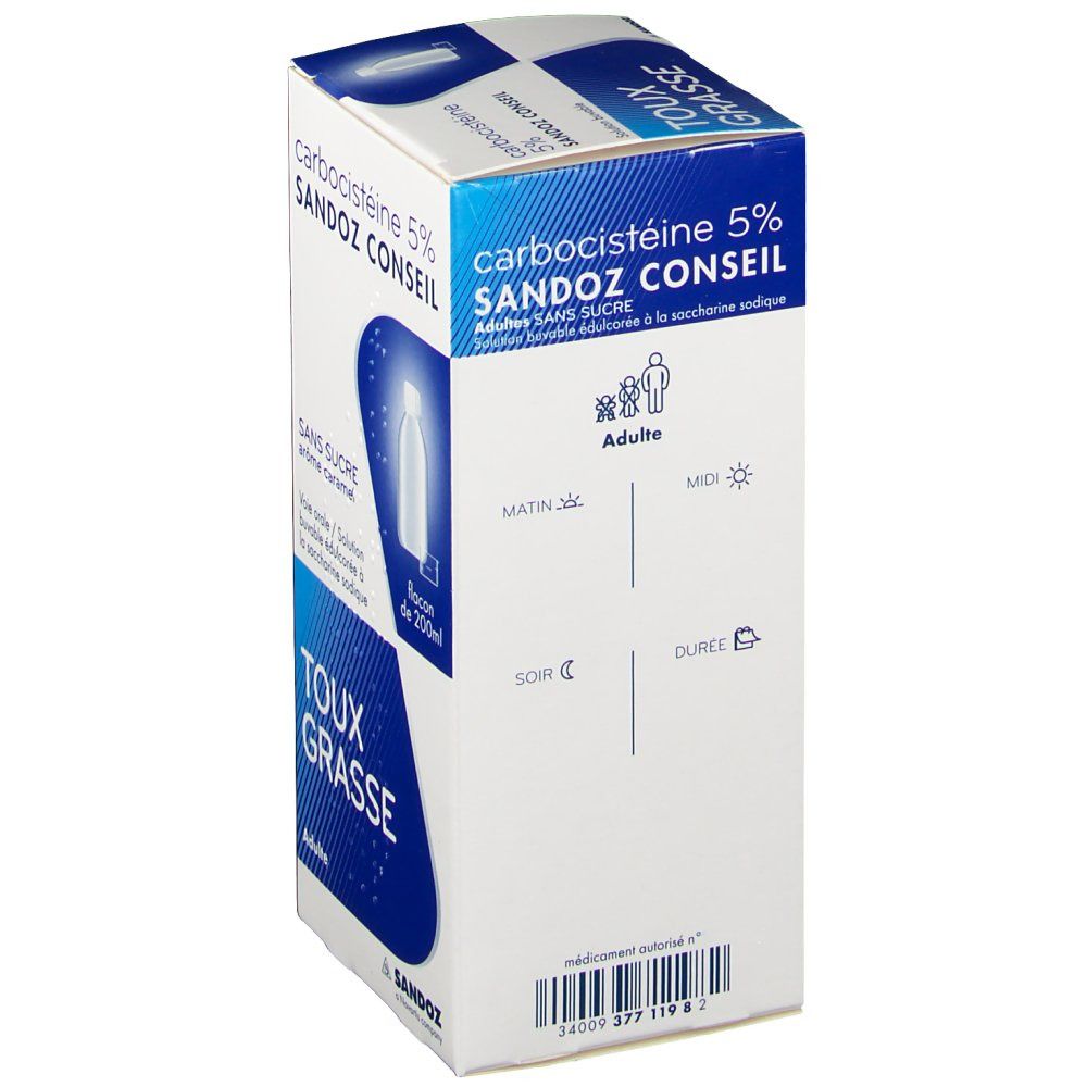 Carbocistéine Sandoz Conseil® s/s