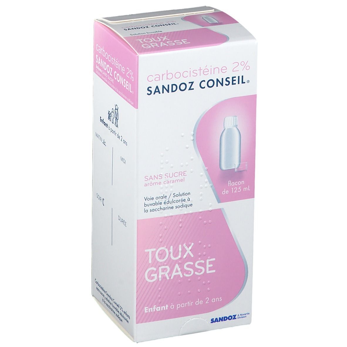 Carbocistéine Sandoz Conseil® 2% s/s