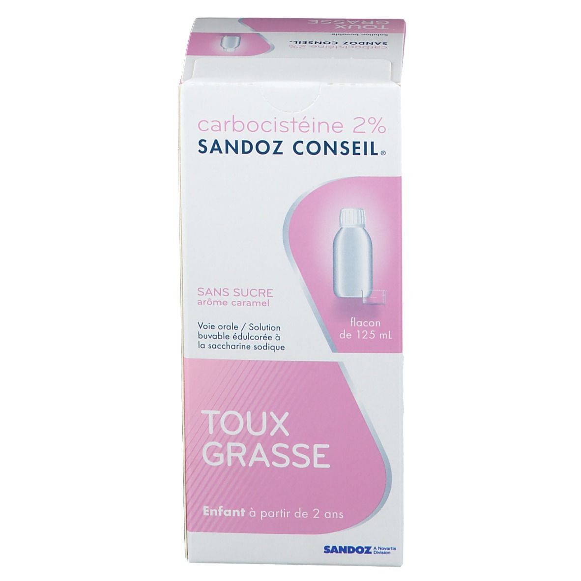 Carbocistéine Sandoz Conseil® 2% s/s