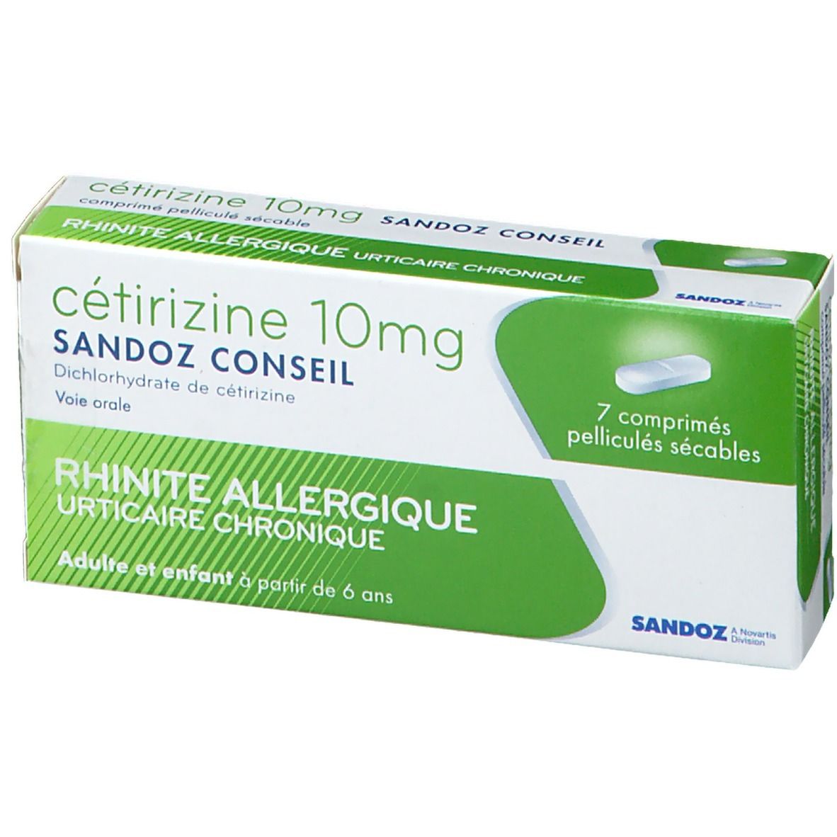 Cétirizine Sandoz Conseil® 10 mg
