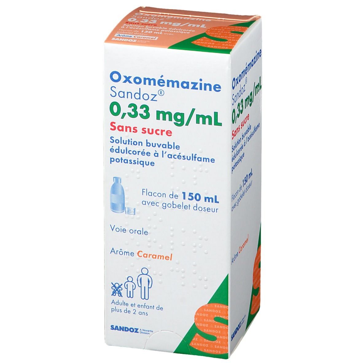 Oxomémazine Sandoz® 0,33 mg/ml s/s