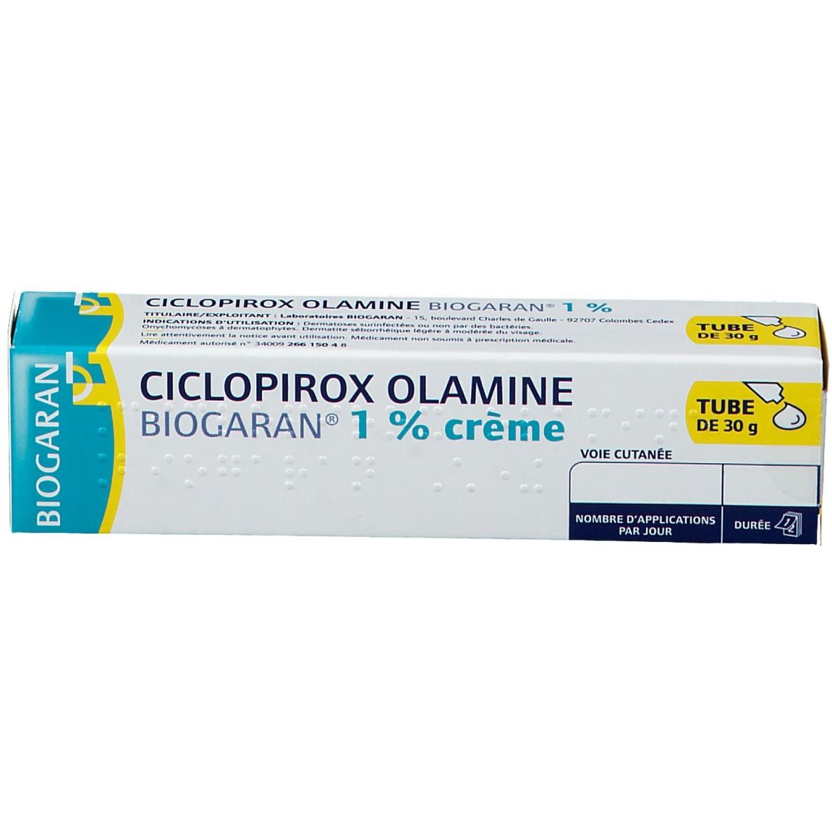 Ciclopirox Olamine 1% crème Biogaran®