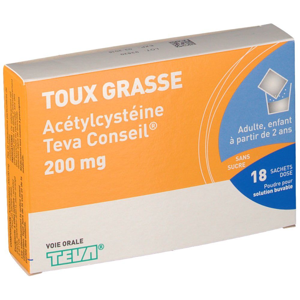 Acétylcystéine Teva Conseil® 200 mg