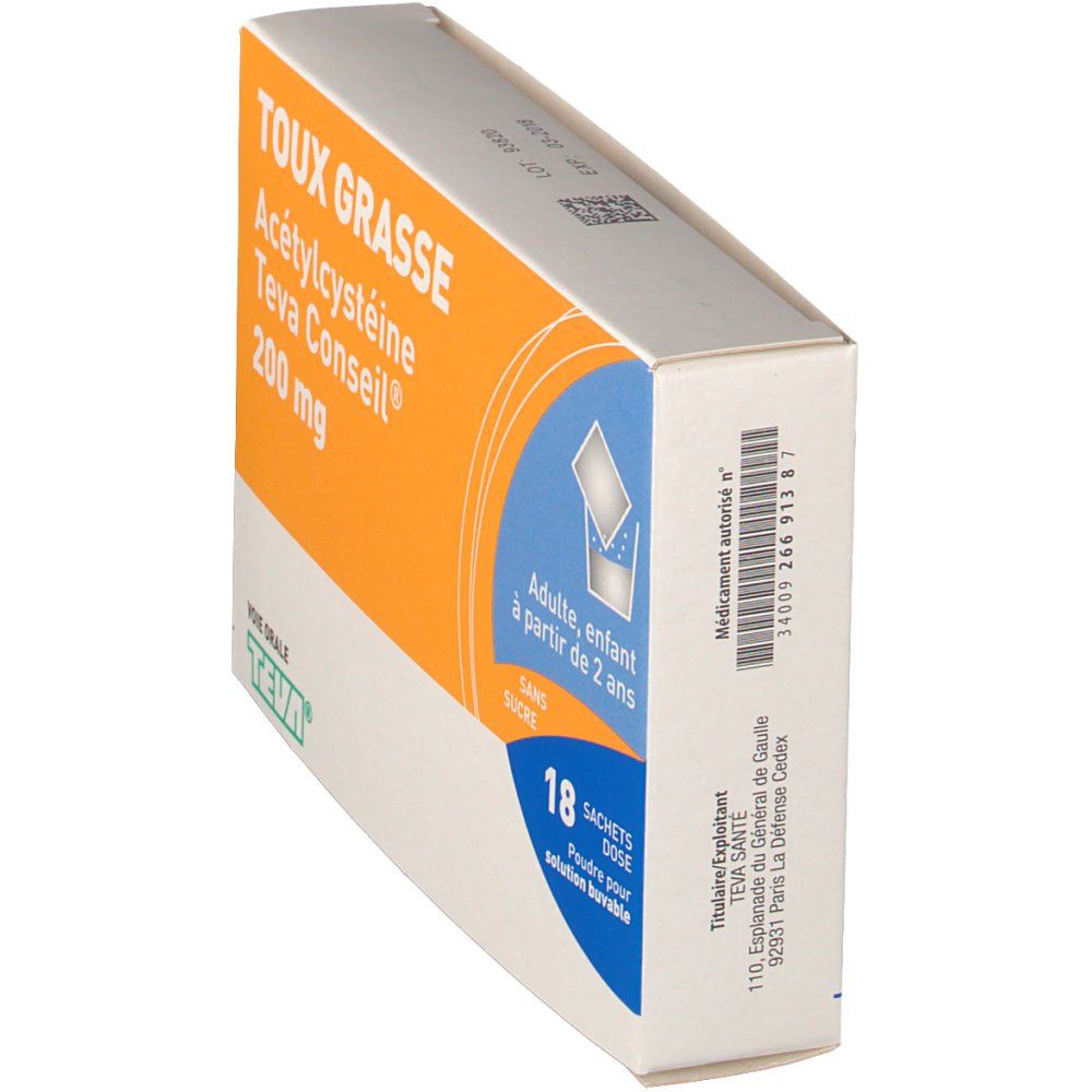 Acétylcystéine Teva Conseil® 200 mg
