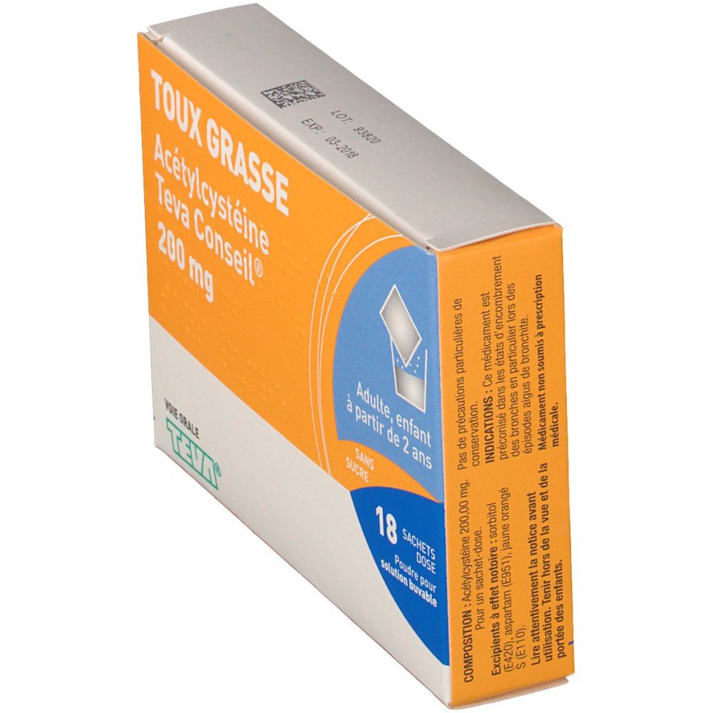 Acétylcystéine Teva Conseil® 200 mg