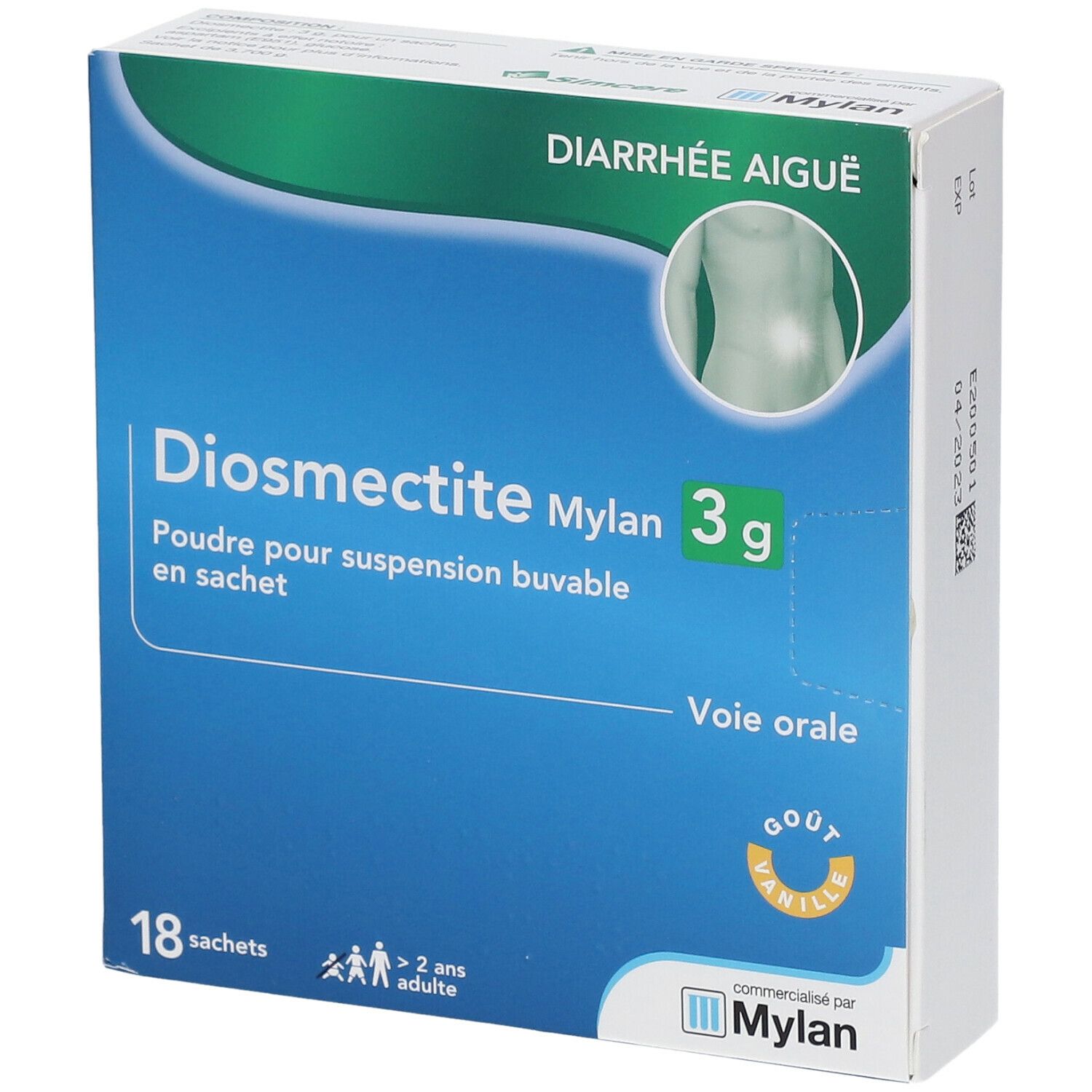 Diosmectite Mylan 3 g