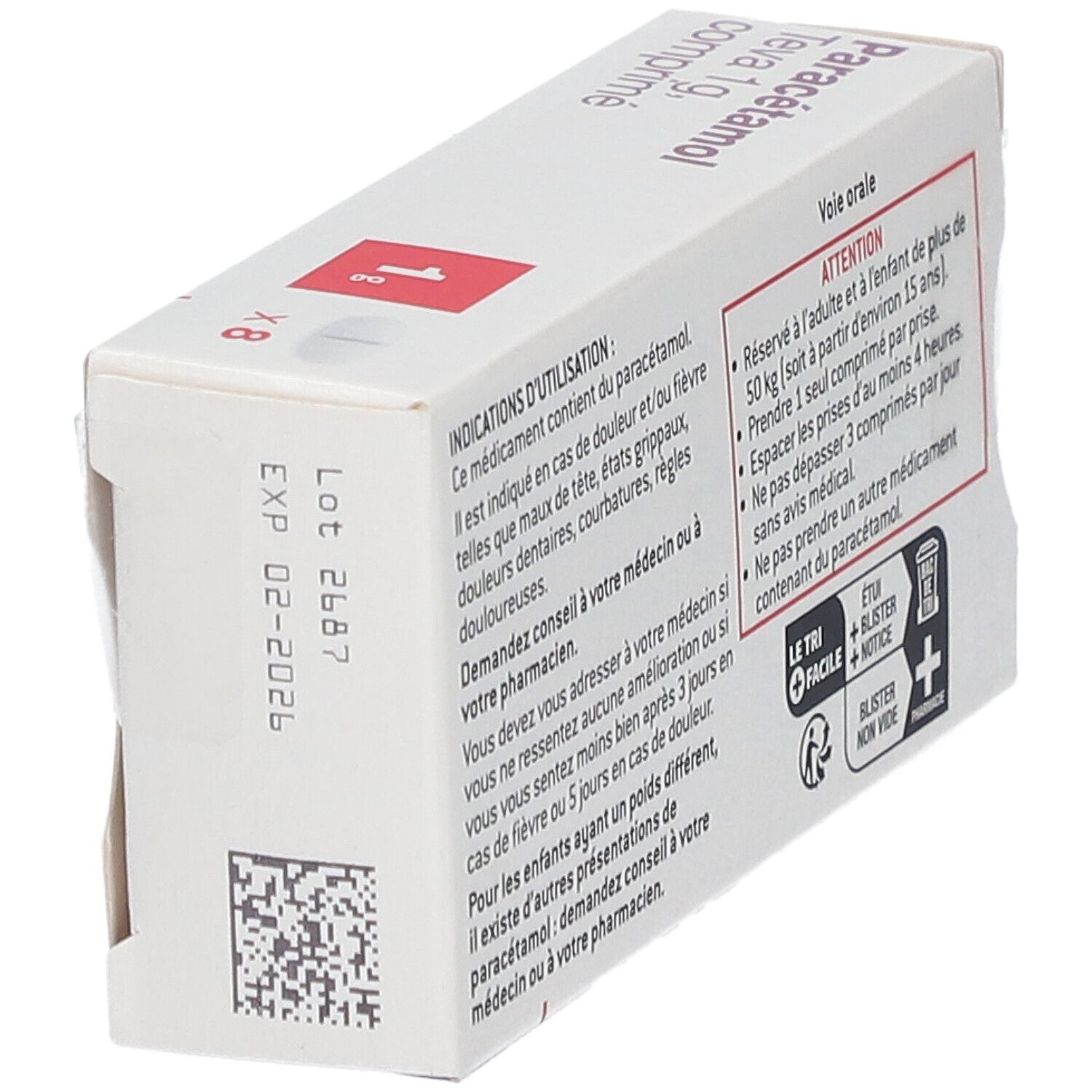 Teva Paracétamol 1 g