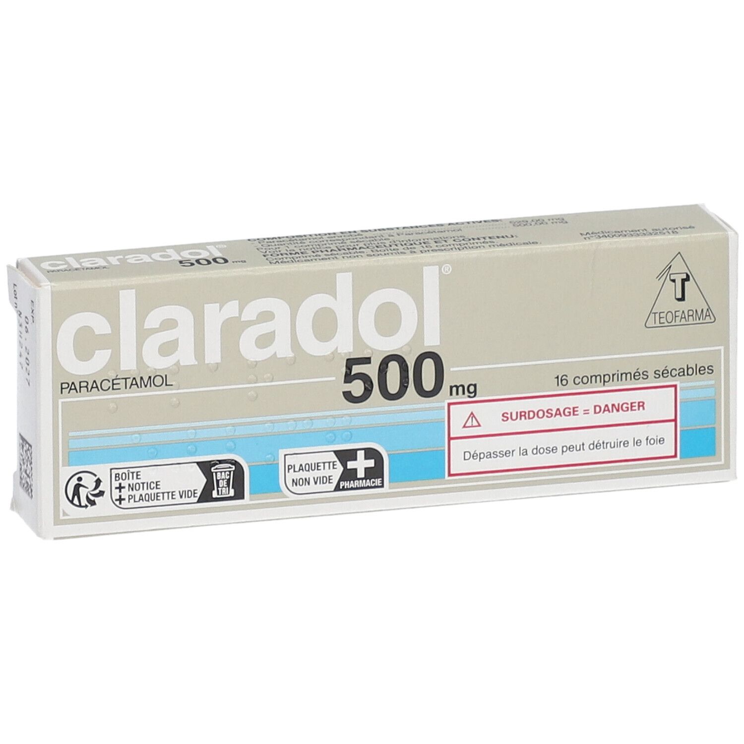 Claradol® Paracétamol 500 mg