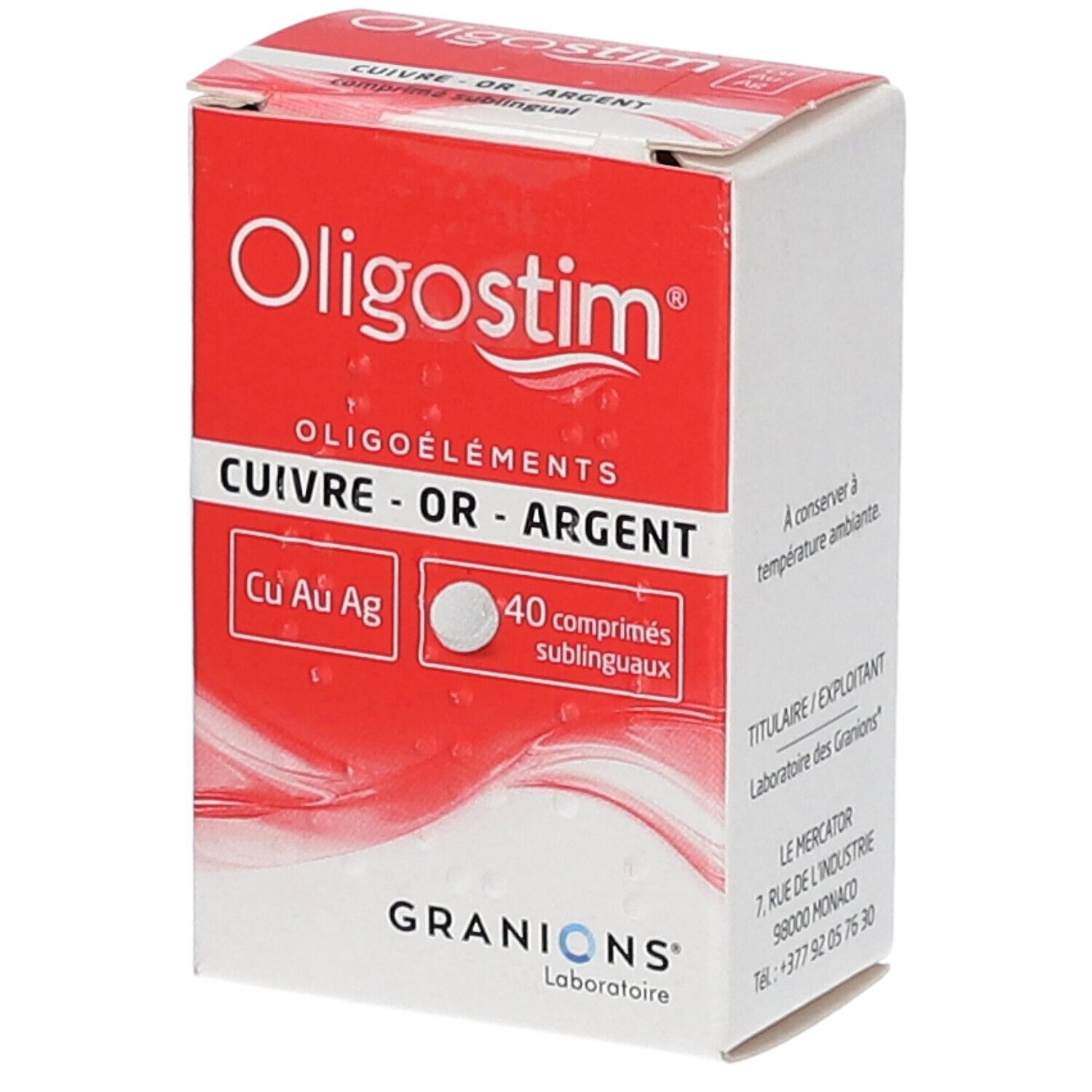 Laboratoire des Granions® Oligostim® Cuivre Or Argent