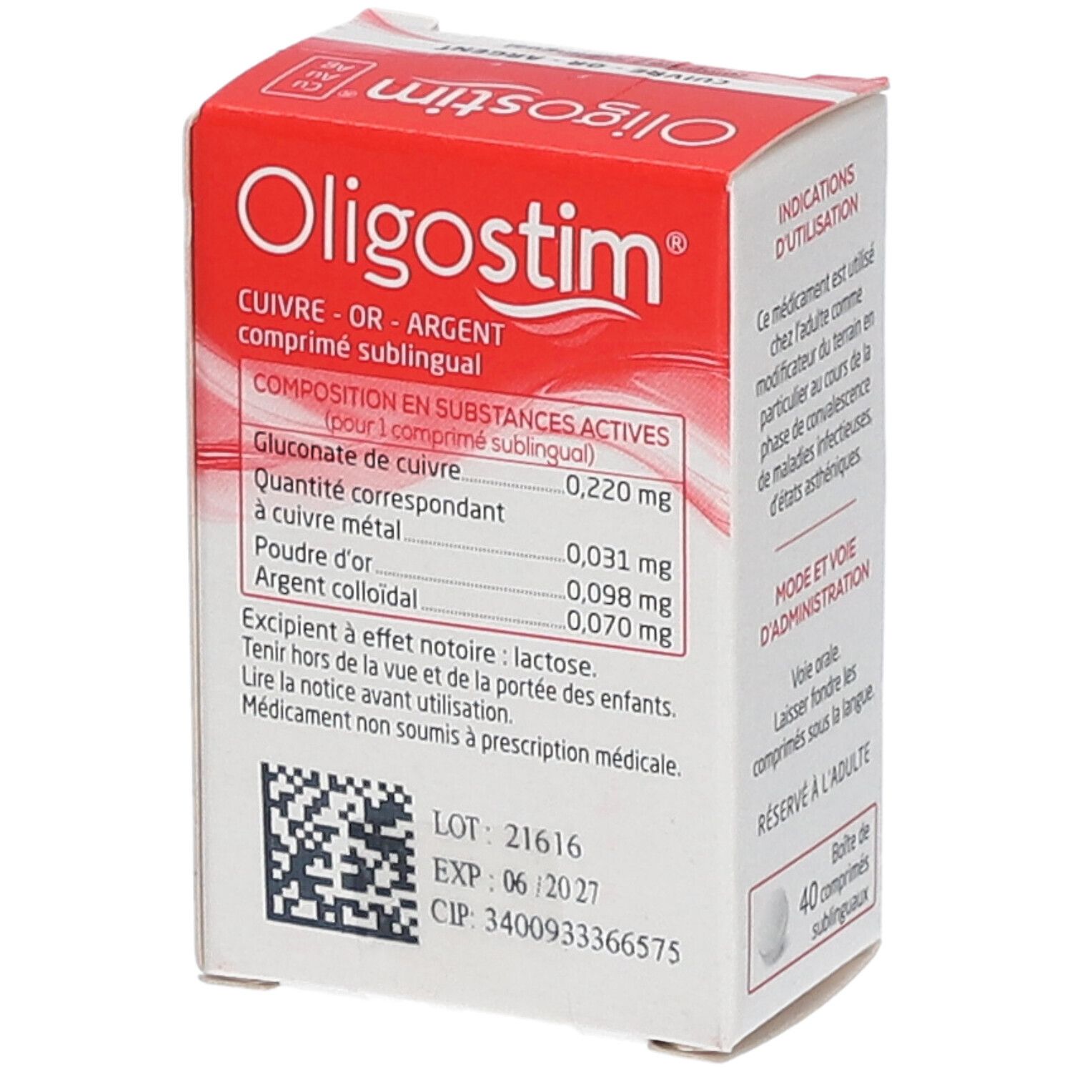 Granions Oligostim Cuivre Or Argent 40 comprimés - état grippal & fatigue -  Archange-pharma