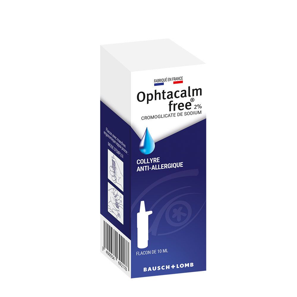 Opthacalm Free Collyre Anti-Allergique Flacon 10ml