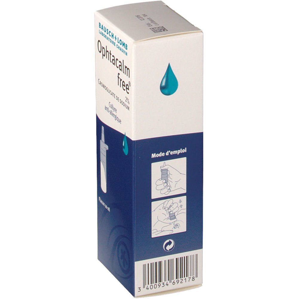 Opthacalm Free Collyre Anti-Allergique Flacon 10ml