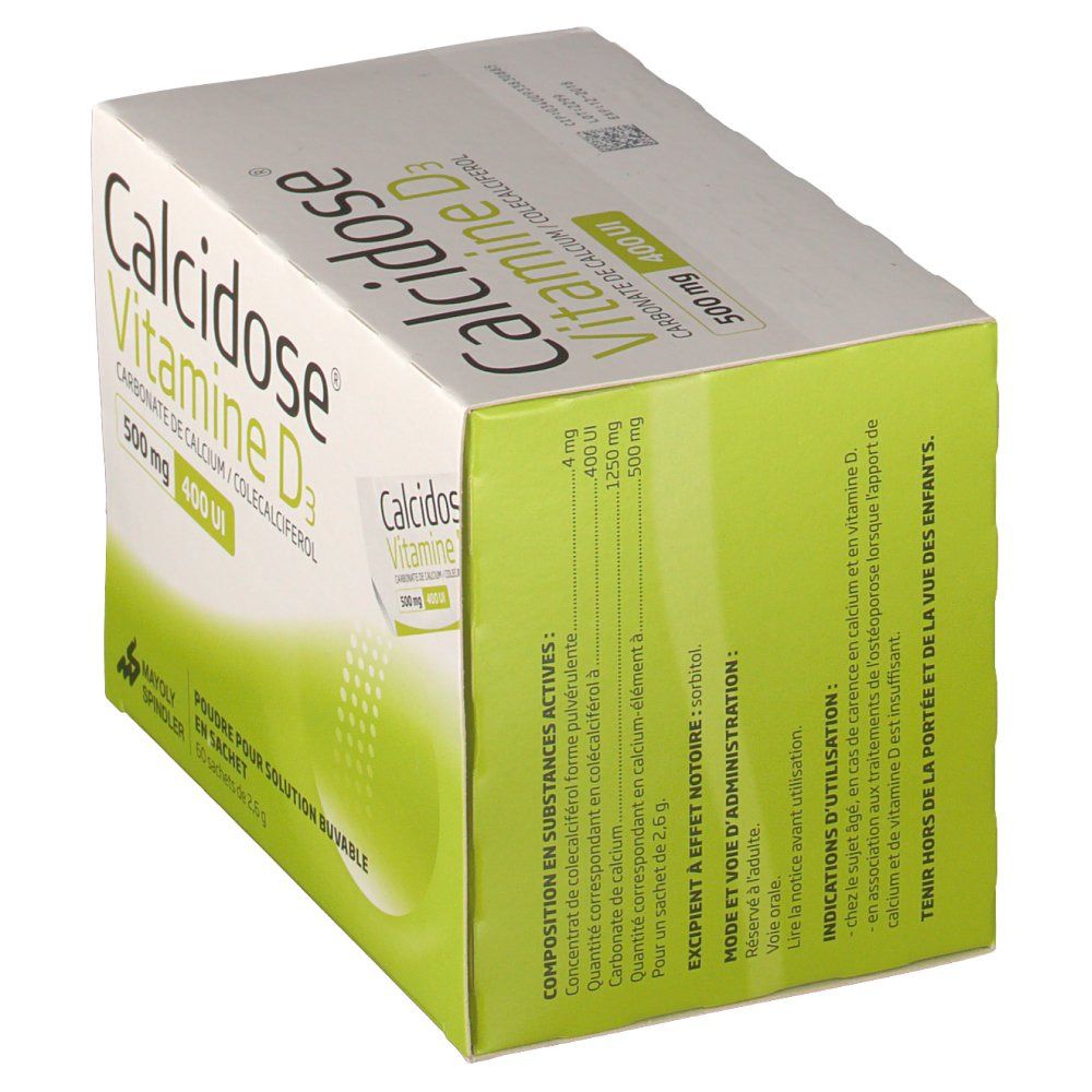 Calcidose® Vitamine D3 500 mg/400 UI