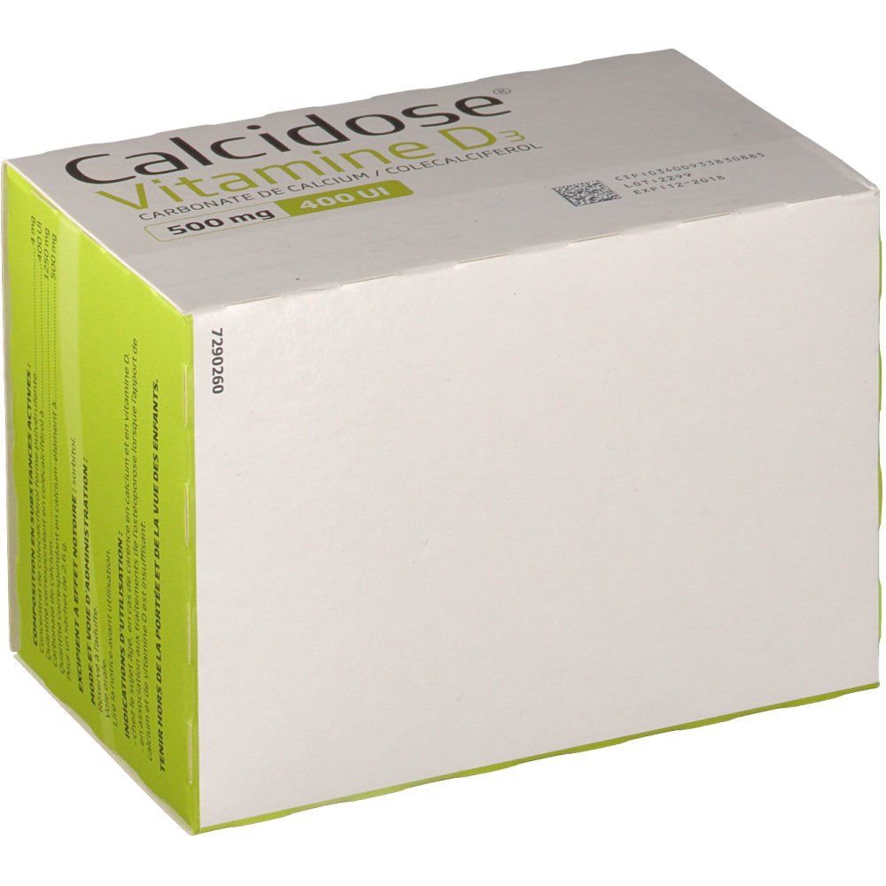 Calcidose® Vitamine D3 500 mg/400 UI