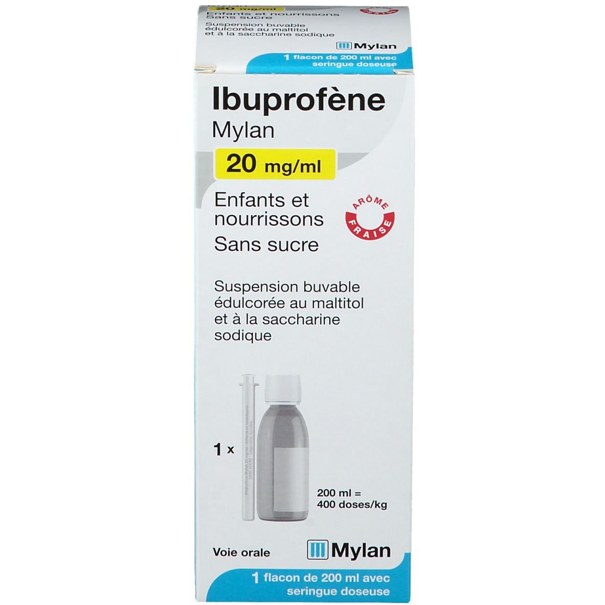 Ibuprofène Mylan 20 mg/ml s/s